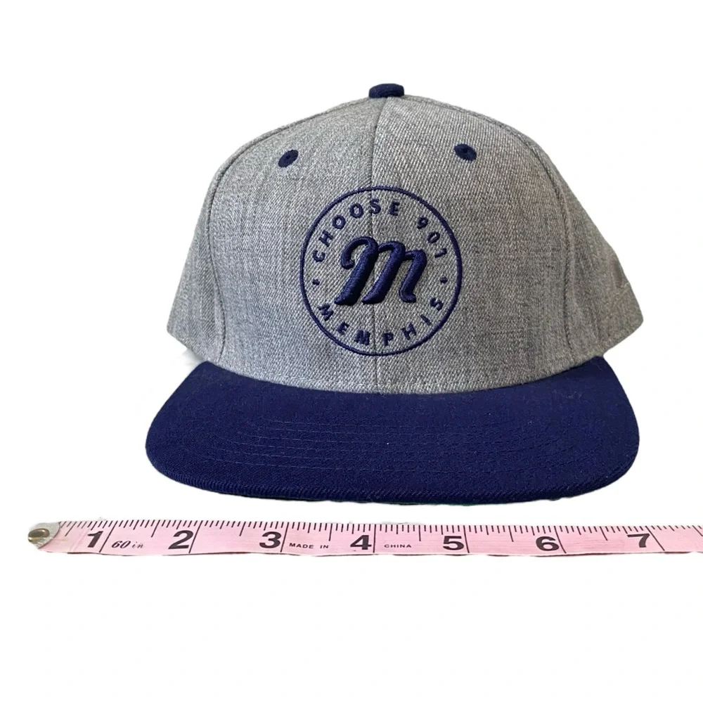 Original Chuck Memphis‎ Choose 901 Flat Bill Snap Back Hat Embroidered Gray
